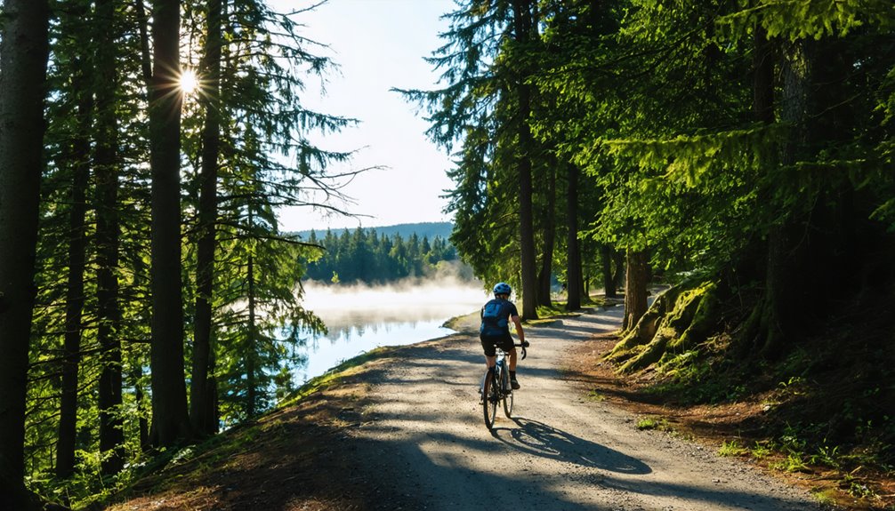 biking trail at promised land