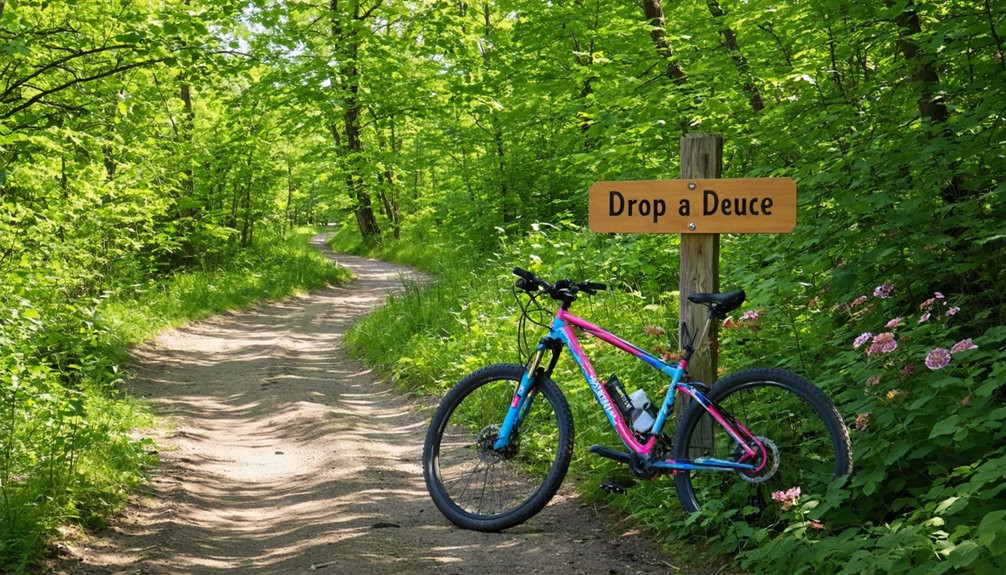 deuce drop biking trail