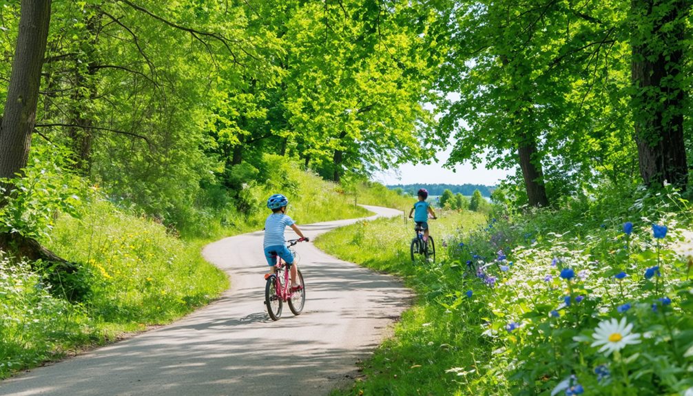 kid friendly biking trails