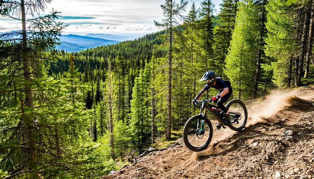 thrilling downhill biking experience